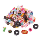 Maxbell 100 Pieces Lots Lovely Sweets Cookies Candies Chocolates DIY Flatbacks Cabochons Resin Flat Back Buttons DIY Scrapbooking Slime Charm Craft and More DIY Projects - Aladdin Shoppers