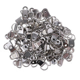Maxbell 100 Pieces Single Hole Small D-Ring Picture Photo Frame Hanging Hangers 2.5 x 1 cm - Aladdin Shoppers