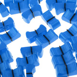 Maxbell 100 Pieces Touch Sensitive Slider Ribbed Mixer Fader Knob Caps 8mm Blue - Aladdin Shoppers