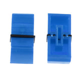 Maxbell 100 Pieces Touch Sensitive Slider Ribbed Mixer Fader Knob Caps 8mm Blue - Aladdin Shoppers