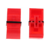 Maxbell 100 Pieces Touch Sensitive Slider Ribbed Mixer Fader Knob Caps 8mm Red - Aladdin Shoppers