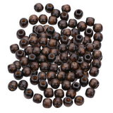 Maxbell 100 Pieces Vintage Coffee Large Hole Wooden Barrel Beads Charms for Handmade Beading Macrame Jewelry Charms Crafts Making - Aladdin Shoppers