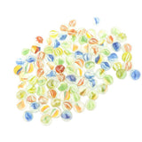 Maxbell 100Pcs 12mm Colorful Glass Marbles, Kids Marble Run Game, Marble Solitaire Toy Accs Vase Filler & Fish Tank Home Decor - Aladdin Shoppers