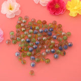 Maxbell 100Pcs 12mm Colorful Glass Marbles, Kids Marble Run Game, Marble Solitaire Toy Accs Vase Filler & Fish Tank Home Decor - Aladdin Shoppers