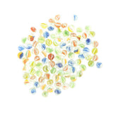 Maxbell 100Pcs 12mm Colorful Glass Marbles, Kids Marble Run Game, Marble Solitaire Toy Accs Vase Filler & Fish Tank Home Decor - Aladdin Shoppers