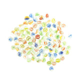 Maxbell 100Pcs 12mm Colorful Glass Marbles, Kids Marble Run Game, Marble Solitaire Toy Accs Vase Filler & Fish Tank Home Decor - Aladdin Shoppers