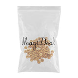 Maxbell 100Pcs Wood Buttons Sewing 2 Holes Round Brown for Clothing Accessories 15mm - Aladdin Shoppers