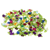 Maxbell 100pcs/Lots Roses Ribbon Flowers Crafts Wedding Party Decor Sewing Scrapbooking Embellishments –Multicolor - Aladdin Shoppers