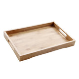 Maxbell 100% Bamboo Wood Serving Tray with Handles Breakfast/Coffee Table Tray - Aladdin Shoppers