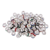 Maxbell 100Piece New Style Metal Rondelle Beads DIY Spacer Beads Crystal Charms Beads Fashion Spacers 6mm - Aladdin Shoppers