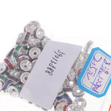 Maxbell 100Piece New Style Metal Rondelle Beads DIY Spacer Beads Crystal Charms Beads Fashion Spacers 6mm - Aladdin Shoppers