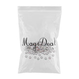 Maxbell 100Piece New Style Metal Rondelle Beads DIY Spacer Beads Crystal Charms Beads Fashion Spacers 6mm - Aladdin Shoppers