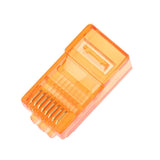 Maxbell 100Pieces RJ45 Connectors RJ45 Crimp Ends 8P8C UTP Network Plug orange - Aladdin Shoppers