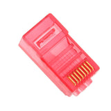Maxbell 100Pieces RJ45 Connectors RJ45 Crimp Ends 8P8C UTP Network Plug red - Aladdin Shoppers