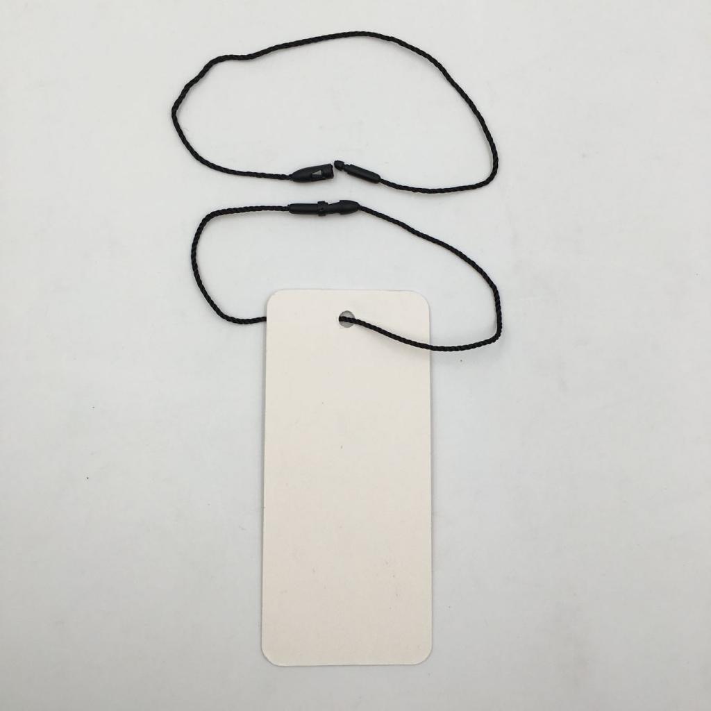Maxbell 100x Blank Price Tags Rectangle Clothing Tag Marking Tag With Black String - Aladdin Shoppers