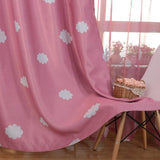 Maxbell 100x250cm Clouds Print Door Window Curtain Sheer Valance Voile Drapes Pink - Aladdin Shoppers