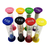 Maxbell 10/15/30 Seconds & 1+2+3+5+10 Minutes Plastic Sandglass Hourglass Timer Set - Aladdin Shoppers