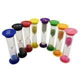 Maxbell 10/15/30 Seconds & 1+2+3+5+10 Minutes Plastic Sandglass Hourglass Timer Set - Aladdin Shoppers