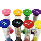 Maxbell 10/15/30 Seconds & 1+2+3+5+10 Minutes Plastic Sandglass Hourglass Timer Set - Aladdin Shoppers