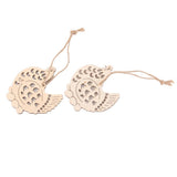 Maxbell 10pcs Cut Hen with Eggs Wooden Tag Embellishment with String - Aladdin Shoppers
