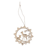 Maxbell 10pcs Cut Reindeer Wooden Tag Embellishment with String - Aladdin Shoppers