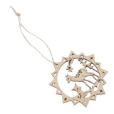 Maxbell 10pcs Cut Reindeer Wooden Tag Embellishment with String - Aladdin Shoppers