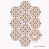 Maxbell 10pcs Floor Stickers PVC Tile Stickers Removable Wall Stickers Home Decor I - Aladdin Shoppers