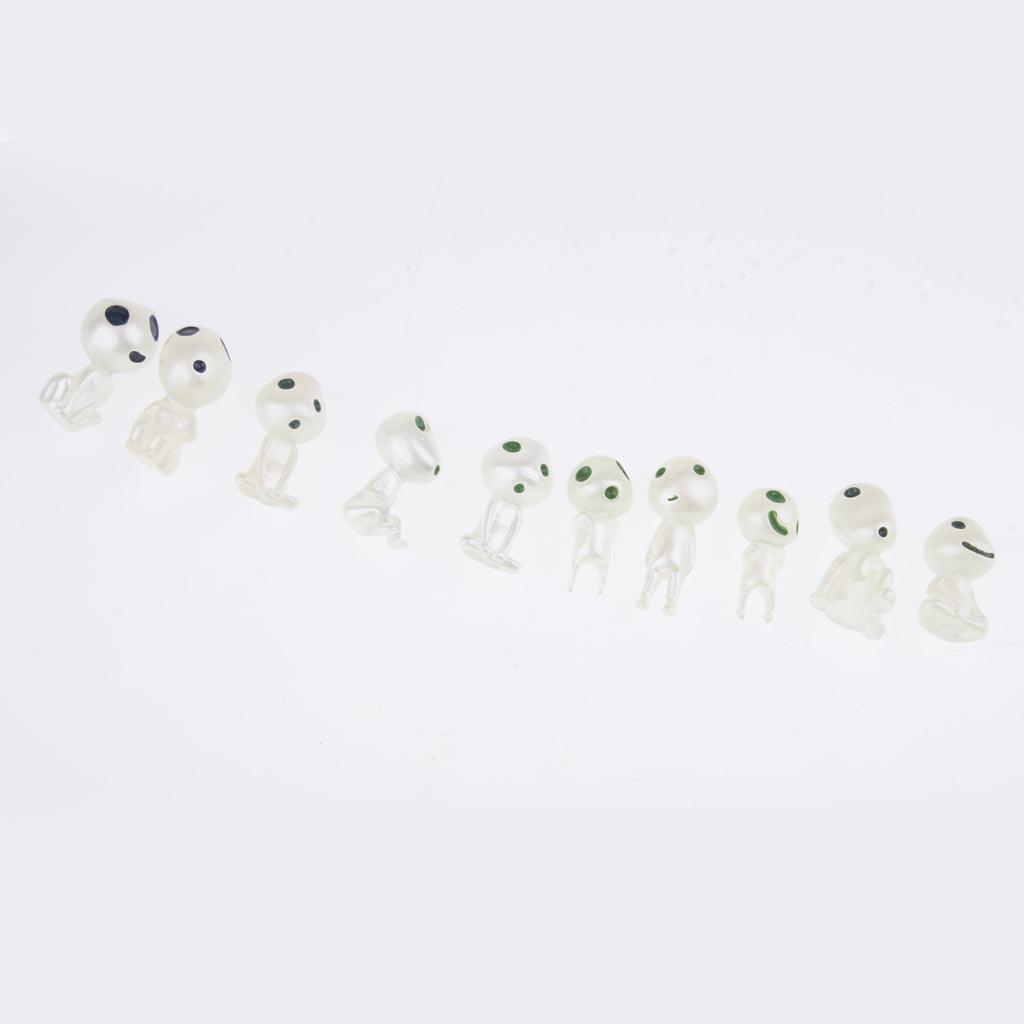 Maxbell 10Pcs Miniature Bonsai DIY Resin Crafts Terrarium Figurine Fairy Garden Ornament Luminous Tree Elves Doll Decor - Aladdin Shoppers