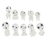 Maxbell 10Pcs Miniature Bonsai DIY Resin Crafts Terrarium Figurine Fairy Garden Ornament Luminous Tree Elves Doll Decor - Aladdin Shoppers
