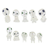 Maxbell 10Pcs Miniature Bonsai DIY Resin Crafts Terrarium Figurine Fairy Garden Ornament Luminous Tree Elves Doll Decor - Aladdin Shoppers