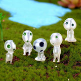 Maxbell 10Pcs Miniature Bonsai DIY Resin Crafts Terrarium Figurine Fairy Garden Ornament Luminous Tree Elves Doll Decor - Aladdin Shoppers