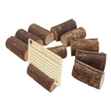 Maxbell 10pcs Rustic Wood Place Card Holder Party Wedding Table Name Card Holder - Aladdin Shoppers