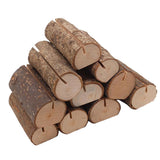 Maxbell 10pcs Rustic Wood Place Card Holder Party Wedding Table Name Card Holder - Aladdin Shoppers