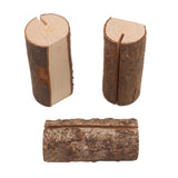 Maxbell 10pcs Rustic Wood Place Card Holder Party Wedding Table Name Card Holder - Aladdin Shoppers