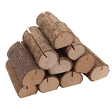 Maxbell 10pcs Rustic Wood Place Card Holder Party Wedding Table Name Card Holder - Aladdin Shoppers