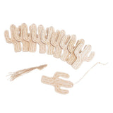 Maxbell 10pcs Saguaro Cactus Wooden Tags Wedding Children's Birthday Party Gift Hanging Labels - Aladdin Shoppers