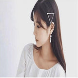 Maxbell 10xGold Silver Geometric Shape Hair Clip Hair Stying for Women Girl Triangle - Aladdin Shoppers
