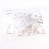 Maxbell 10xGold Silver Geometric Shape Hair Clip Hair Stying for Women Girl Triangle - Aladdin Shoppers