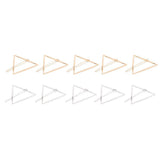 Maxbell 10xGold Silver Geometric Shape Hair Clip Hair Stying for Women Girl Triangle - Aladdin Shoppers