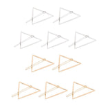 Maxbell 10xGold Silver Geometric Shape Hair Clip Hair Stying for Women Girl Triangle - Aladdin Shoppers