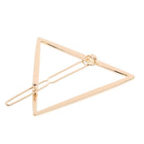 Maxbell 10xGold Silver Geometric Shape Hair Clip Hair Stying for Women Girl Triangle - Aladdin Shoppers