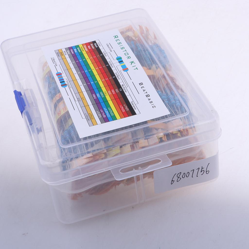 Maxbell 110 Values 1% Resistor Kit Assortment 0.1R - 10M Ohm (Pack of 1100) - Aladdin Shoppers