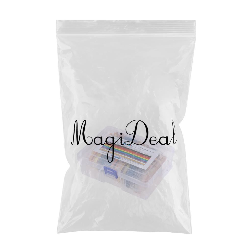 Maxbell 110 Values 1% Resistor Kit Assortment 0.1R - 10M Ohm (Pack of 1100) - Aladdin Shoppers