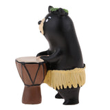 Maxbell 1/12 Dollhouse Decor Mini Hula Bear Figurine Kids Gift Home Desk Ornament - Aladdin Shoppers