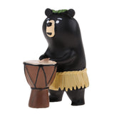 Maxbell 1/12 Dollhouse Decor Mini Hula Bear Figurine Kids Gift Home Desk Ornament - Aladdin Shoppers