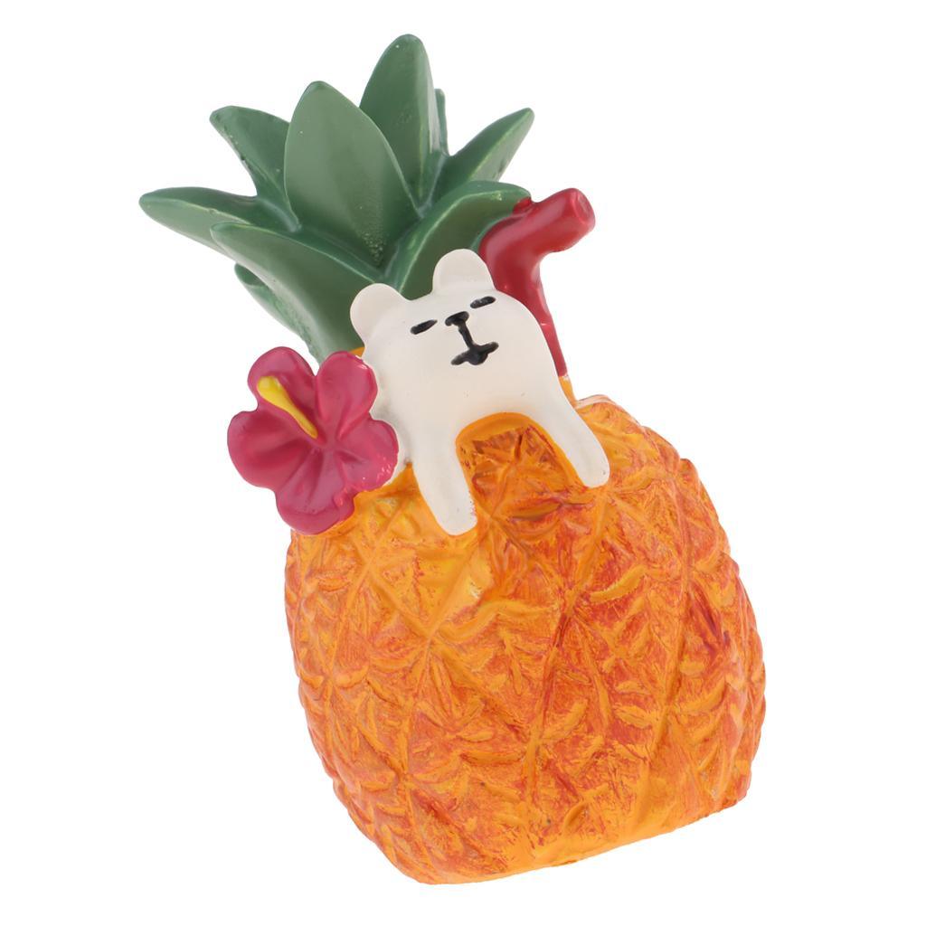 Maxbell 1/12 Dollhouse Decor Miniature Fruits Pineapple Drink Home Desk Ornament - Aladdin Shoppers