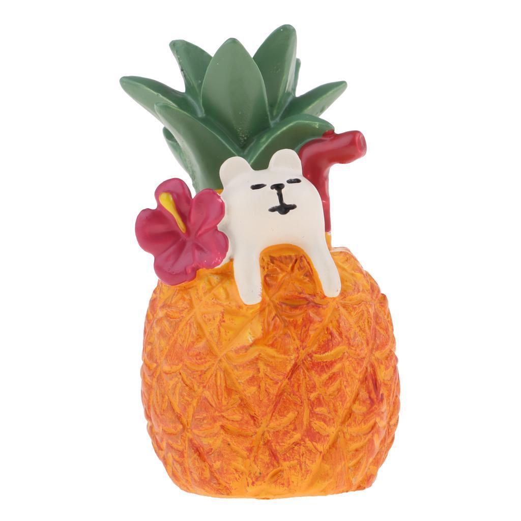 Maxbell 1/12 Dollhouse Decor Miniature Fruits Pineapple Drink Home Desk Ornament - Aladdin Shoppers