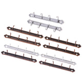 Maxbell 1/12 Dollhouse Miniature Clothes Coat Hook Rack Wall Hanger Silver - Aladdin Shoppers