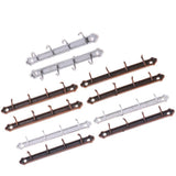 Maxbell 1/12 Dollhouse Miniature Clothes Coat Hook Rack Wall Hanger Silver - Aladdin Shoppers