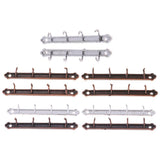 Maxbell 1/12 Dollhouse Miniature Clothes Coat Hook Rack Wall Hanger Silver - Aladdin Shoppers